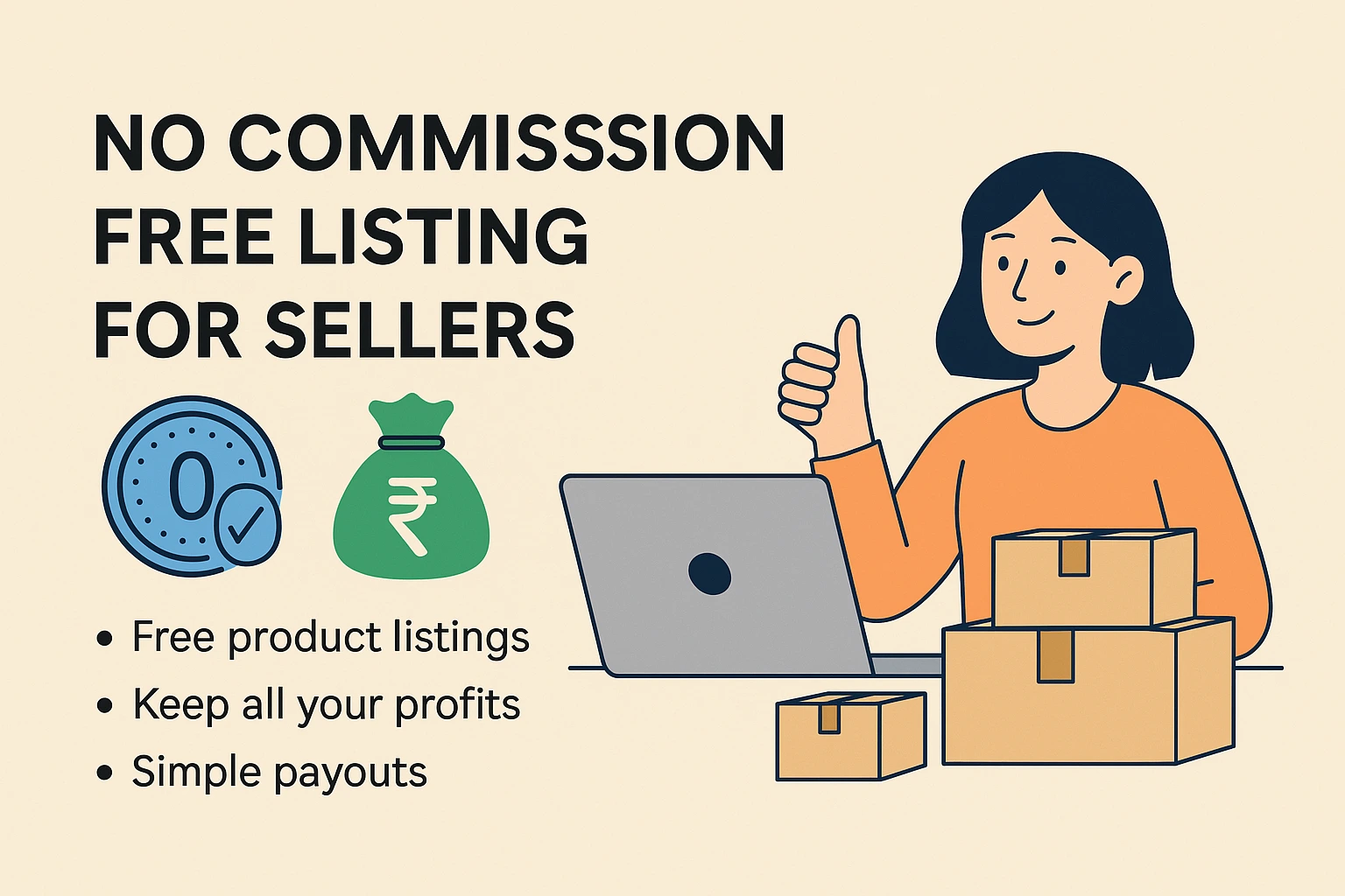Sell More, Pay Nothing: How OutFliq’s Zero Commission Model Empowers You